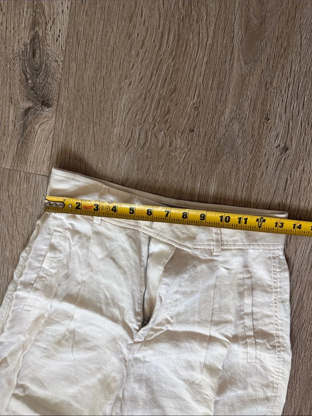 EVERLANE / High-Waist Wide Leg Linen Pants - Cream 0